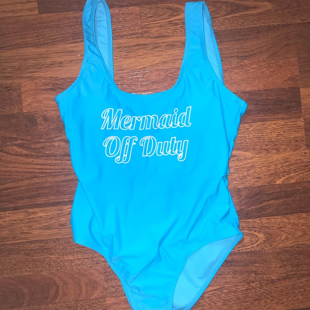 One Piece Graphic Bathing Suit